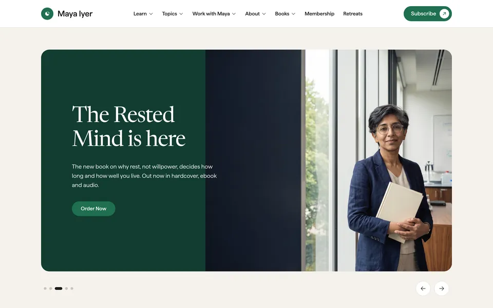 Dr. Maya Iyer site
